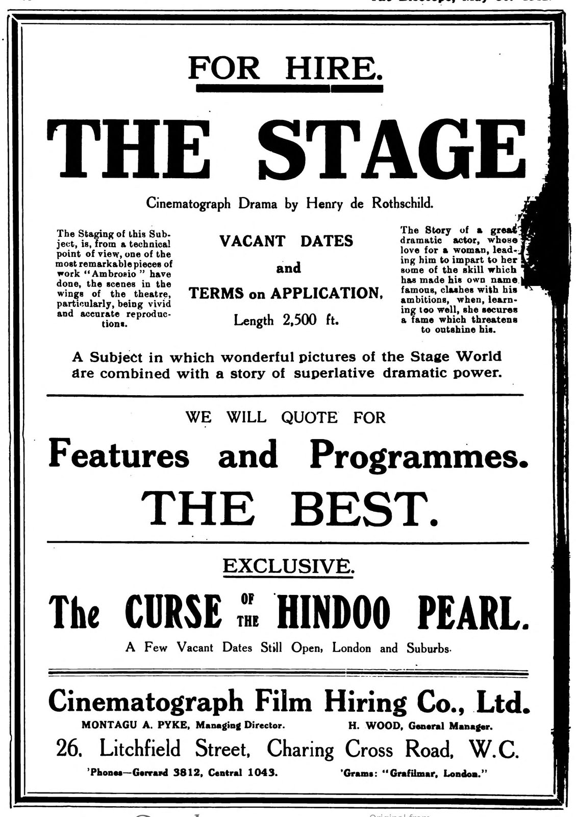 Curse of the Hindoo Pearl, The